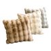 Pure Color Rabbit Fleece Sofa Living Room Pillow Thickened Sofa Cushion Back Cushion Decoration_maomaolike.com