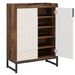 Modern Shoe Cabinet With Doors, 5-Tier Modern Shoe Rack Organizer_maomaolike.com
