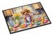 Decorating Easter Poodle Doormat Front Door Mat Indoor Outdoor Rugs For Entryway, Non Slip Washable Low Pile, 24H X 36W_maomaolike.com