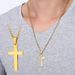 Fashion Stainless Steel Cross Pendant For Women Men Link Chain Charm Necklace Cool Boys Girls Punk Hip Hop Jewelry Gift_maomaolike.com