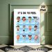 Emotion & Feeling Themed Painting Poster, Cute Cartoon Character Expression Poster, Aids In Recognizing Various Emotions, Ideal For Home And Learning_maomaolike.com