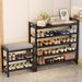 Rack Multi-layer Home Entrance 2025 New Model Simple Entryway Small Bench Indoor Shoe Cabinet For Rental Houses_maomaolike.com