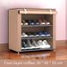 Yarifan Multi-Tier Shoe Rack With Dustproof Cover, Space-Saving Shoe Organizer For Dorm, School, Home, And Office_maomaolike.com