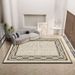 Living Room Rug Large Size Gorgeous Gold Frame Design Bedroom Rug Plush Thickened Machine Washable Thickened Underlay Interior Decorative Rug_maomaolike.com