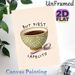 Cafecito Coffee Themed Painting Poster, Warm-toned Cute Illustrated Poster, Cozy Polka-dot Coffee Bowl Design With Playful Text, Ideal For Kitchen And_maomaolike.com