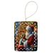 Yorkshire Terrier Yorkie And Santa Claus Porcelain Ornament Christmas Tree Hanging Decorations For Home Christmas Holiday, Rectangle, Gift, Multicolor_maomaolike.com