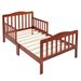 Stylish Wooden Toddler Bed - Durable Construction, Guardrails For Safety, Easy Assembly, Perfect For Kids' Bedroom Furniture_maomaolike.com