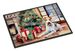 Fox Terrier Cozy Christmas Doormat Front Door Mat Indoor Outdoor Rugs For Entryway, Non Slip Washable Low Pile, 24H X 36W_maomaolike.com