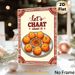 Indian Chaat Themed Painting Poster, Vibrant Retro Ethnic Style Illustrated Poster, Playful Typography With Detailed Chaat Platter, Adds Warm Culinary_maomaolike.com