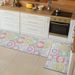 Vintage Moroccan Tile Pattern Mat - Oil-Proof Non-Slip Long Kitchen Rug, Bohemian Ethnic Style Absorbent Bathroom Mat_maomaolike.com