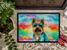 Cairn Terrier Hippie Dawg Doormat Front Door Mat Indoor Outdoor Rugs For Entryway, Non Slip Washable Low Pile, 24H X 36W_maomaolike.com