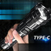 P900 Strong Flashlight Portable Rechargeable Ultra Bright Outdoor Zoom Long-range Spotlight LED Light_maomaolike.com