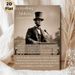 Gettysburg Address Painting Poster, Vintage Sepia-toned Historical Speech Scene Poster, Features Classic Address Excerpt, Ideal For Study_maomaolike.com