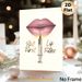 Lip Filler Themed Painting Poster, Glamorous Glossy Pink Lips & Gold Syringe Poster, Stylish Makeup-inspired Decor Suitable For Beauty Salon, Bedroom_maomaolike.com