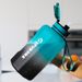 Big Water Bottle 2.2 Litre With Handle Time Marker, Straw Leak Proof Half Gallon Large Capacity Huge Jug For Workout Gym_maomaolike.com
