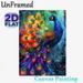 Peacock Themed Painting Poster, Vibrant Watercolor-Style Vivid Peacock With Colorful Feathers Poster, Eye-catching Artistic Decor Ideal For Living_maomaolike.com