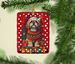Lhasa Apso Holiday Christmas Porcelain Ornament Christmas Tree Hanging Decorations For Home Christmas Holiday, Rectangle, Gift, Multicolor_maomaolike.com