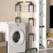 Clothes Drying Racks Bed Linen14 Hooks 24 Drying Poles 4 Castors Movable Foldable Stainless Steel Oversized 4-Tier Clothes Drying Racks_maomaolike.com
