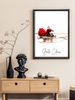 Christmas-themed Decorative Painting, Nordic Minimalist Christmas Style, Santa's Sleigh, Reindeer, Santa Arriving In Town_maomaolike.com
