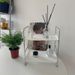Ncheli Double Layer Corner Shelf Kitchen Worktop Spice Rack Corner Wall Shelf Standing Cup Shelf For Kitchen, Living Room, Bathroom, Bedroom (White)_maomaolike.com