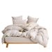 Polyester Cut Flower Vertical Stripe AB Version Quilt Cover Pillowcase Three Piece Set_maomaolike.com