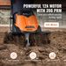 VEVOR 12 Amp Electric Tiller, 18" Tilling Width 3.94" Tilling Depth Corded Electric Tiller/Cultivator, Steel Mn Tines, Rototiller For Garden Lawn Soil Digging_maomaolike.com