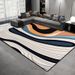 Living Room Rug Large Size Gorgeous Gold Frame Design Bedroom Rug Plush Thickened Machine Washable Thickened Underlay Interior Decorative Rug_maomaolike.com