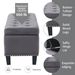 Ottoman With Storage,Foot Rest Bench Bag Floor Chair For Bedroom Or Entryway In Gray_maomaolike.com