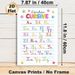 French Cursive Alphabet Painting Poster, Vibrant Colorful Star-adorned Cursive Chart Poster, Supports Cursive Writing Learning, Ideal For Study Areas_maomaolike.com