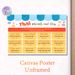 Thai Month And Day Painting Poster, Bright Educational Chart Poster, Helps Master Thai Month Vocabulary With Phonetic Guides, Ideal For Language Study_maomaolike.com