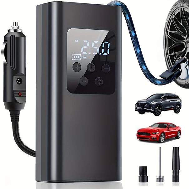 12V Corded Air Compressor - Fast Inflation For Cars, Trucks, Motorcycles & Sports Equipment With Car Plug Power_maomaolike.com