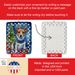 Jack Russell Terrier Christmas Reindeer Porcelain Ornament Christmas Tree Hanging Decorations For Home Christmas Holiday, Rectangle, Gift, Multicolor_maomaolike.com