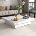 Square Marble Veneer Coffee Table Sliding Top With Storage In 39.4''_maomaolike.com