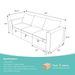 Livelylodge Modular 3-Seat Sofa With Wooden Frame And Pull-Out Bed, Convertible Sectional Sofa For Living Room, Available In Black, White, And Gray 85" L X 30.5" W X 34" H._maomaolike.com