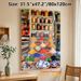 Spice Market Themed Painting Poster, Vibrant Colorful Exotic Market Scene Poster, Richly Detailed Design Ideal For Kitchen, Dining Room Decor_maomaolike.com