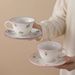 Creative Relief Rose Coffee Cup And Saucer Gift Box Set, Gift Ceramic Saucer, Large Capacity Water Cup, Ceramic Coffee Cup_maomaolike.com