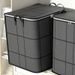 Foldable Wardrobe Storage Bag, Large Capacity Storage Box, Household Double Zipper Organizer Bag With Handles For Clothes And Quilts_maomaolike.com