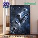 Pillars Of Creation Nebula Painting Poster, Ethereal Starlit Deep Space Scene Poster, Captivating Celestial Artwork Ideal For Home, Office And_maomaolike.com