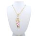 Saint Jude Necklace 14K Gold Plated San Judas Pendant Figaro Chain_maomaolike.com