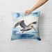 Pelican Diving Throw Pillow Machine Washable, Indoor Outdoor Decorative Pillow For Couch, Bed Or Patio, 18Hx18W_maomaolike.com