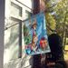 Brindle Greyhound Christmas Reindeer House Flag Large Porch Sleeve Pole Decorative Outside Yard Banner Artwork Wall Hanging, Polyester, House Size, Multicolor_maomaolike.com