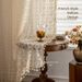 Retro High-End Curtains Light-Filtering Privacy Sheer Living Room Bay Window Cream Linen Pastoral Style_maomaolike.com