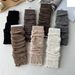 Thick wool socks for yoga knee pads and leg covers for autumn and winter warm stockings colorful dot yarn retro pile socks for women_maomaolike.com