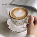 Vintage Nordic Style Coffee Cups And Plates, Couple's Souvenirs, Ceramic Cups With Plates_maomaolike.com