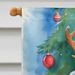Lhasa Apso Christmas Reindeer House Flag Large Porch Sleeve Pole Decorative Outside Yard Banner Artwork Wall Hanging, Polyester, House Size, Multicolor_maomaolike.com
