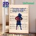 Inspirational Music Sheet Painting Poster, Vibrant Watercolor Woman Silhouette On Vintage Music Notes Poster, Motivational Quote Decor, Ideal For_maomaolike.com