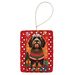 Tibetan Terrier Holiday Christmas Porcelain Ornament Christmas Tree Hanging Decorations For Home Christmas Holiday, Rectangle, Gift, Multicolor_maomaolike.com