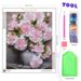 PhotoCustom DIY Diamond Painting 5d Beautiful Flower Full Round Diamond Embroidery Wall Art Home Decor_maomaolike.com