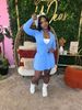 women's clothing sports casual tight waist long sleeve flared skirt two piece suit (with safety pants_maomaolike.com