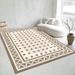 Living Room Rug Large Size Gorgeous Gold Frame Design Bedroom Rug Plush Thickened Machine Washable Thickened Underlay Interior Decorative Rug_maomaolike.com